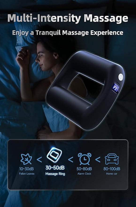 THE FINEST Deep Tissue Handheld Massage Gun Portable Cordless Massager for Back, Muscle Recovery & Pain Relief, Travel Size with Carry Case, Ideal for Athletes, Office & Home Relaxation (Purple)