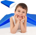 Sensory Sheet for Kids Special Needs Bed Sheet Breathable and Stretchy (Blue, Full)