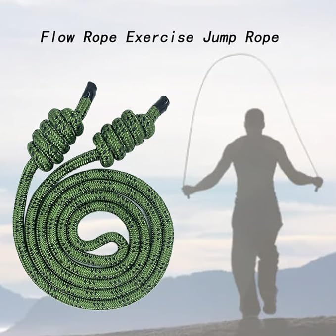 Flow Rope Exercise Jump Rope,High-Performance Portable Sports Rope,used for Aerobic Exercise,Adjustable Flow Skipping Ropes Suitable for Beginners Both Indoors and Outdoors.