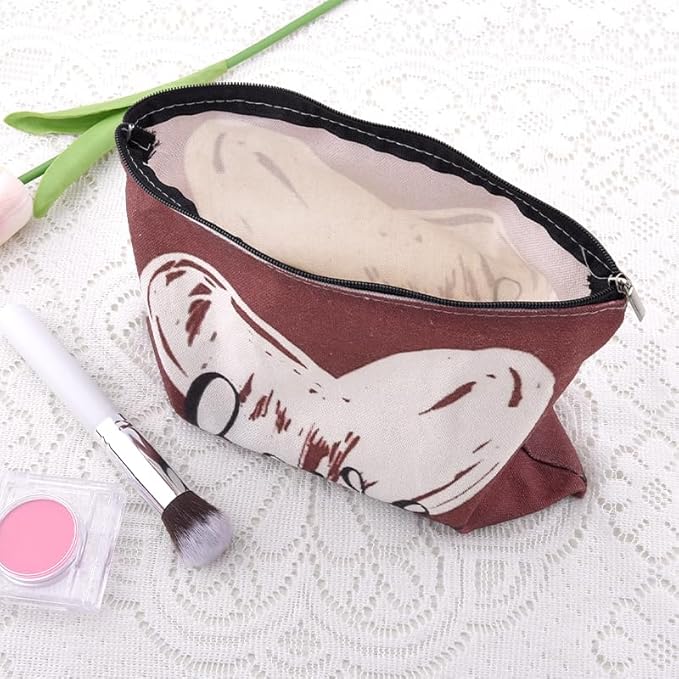 Anniversary Travel Makeup Bag Pouch Valentines Day Gifts for Womens Her Ladies Love Cosmetic Case Bag Heart Toiletry Bags Pouch Romantic Gf Graduation Gifts for Girlfriend Fiancee Wife Birthday Gift
