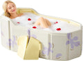 Portable Foldable Bathtub, Freestanding Bathtub No Installation, Bathroom SPA Soaking Bath Tub, Shower Stall Collapsible Hot & Ice Bath Tub (Purple, 47.2"L x 21.6"W x 19.6"H)