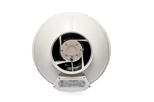 Festa AMG Legend Radon Fan - Quiet and Energy Efficient 345 CFM Radon Mitigation System Inline Fan - 6" Electric Waterproof Inline Duct - Made with Sturdy Glass Reinforced Poly-Resin – White