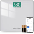 LEPULSE 550lb Bathroom Digital Scale for Body Weight BMI, Extra Wide Platform High Capacity Large Backlit Display, Most Accurate Bathroom Scale up to 550 lbs Weight Scale with APP, 8mm Tempered Glass