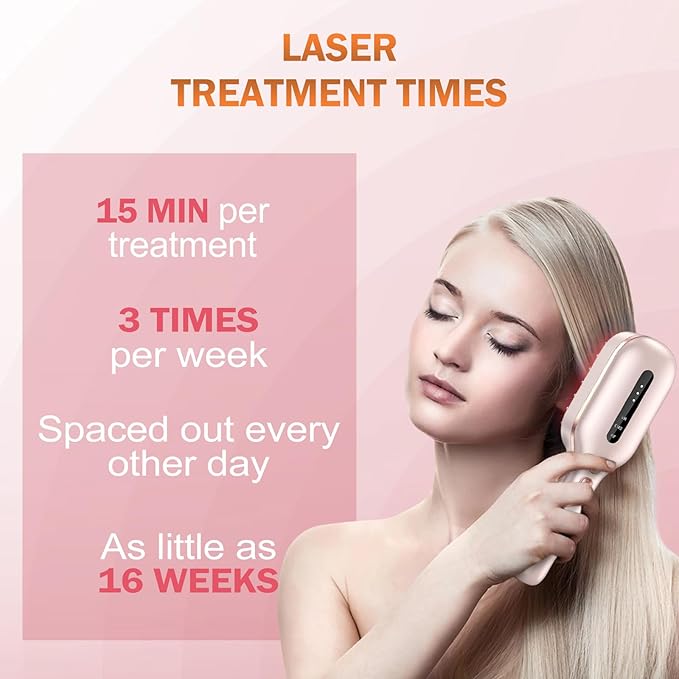 Laser Therapy Hair Growth Comb,Model: Lasercomb-001 FDA Cleared laser comb for hair growth,promote hair growth in women and men