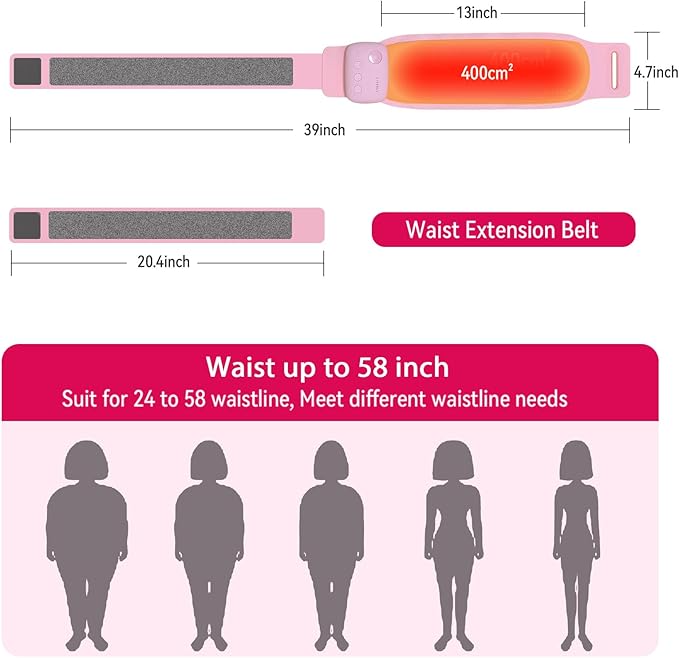 Portable Heating Pad for Period Cramps (96 * 12 * 2)