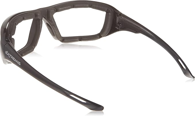 Radians XT1-11 Extremis Full Black Frame Safety Glasses with Clear Anti-Fog Lens