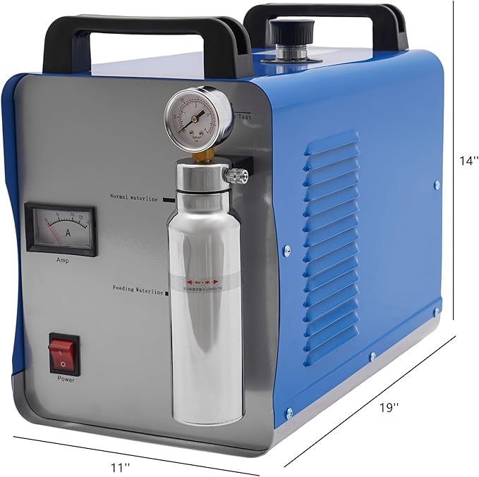 Oxygen Hydrogen Generator Water Welder 95L/H HHO Generator Gas Flame Welder Acrylic Flame Polisher Polishing Machine AC 110V 400W + Gas Torch