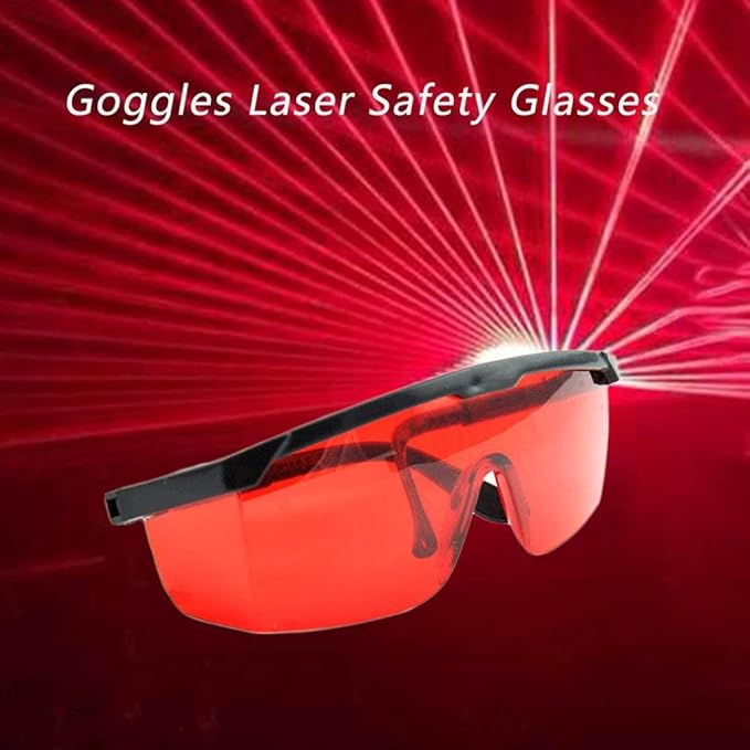 2 SET Goggles Laser Safety Glasses 190nm to 540nm Laser protective eyewear With Velvet Box (2pcs Red)