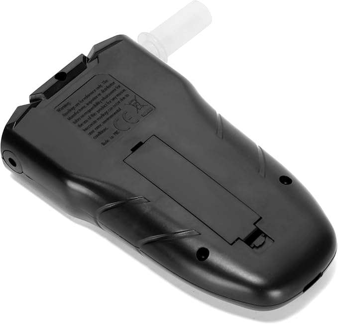 Rechargeable Breathalyzer with Auto Flow detect & auto Cleaning Feature, 200 Memories and Big View Area Display Visible at Night
