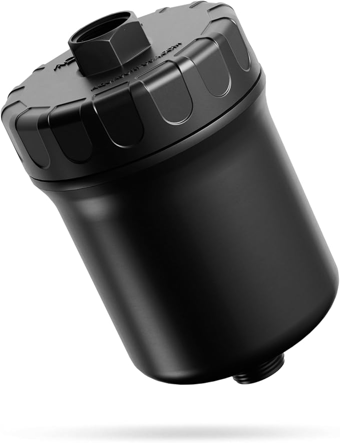 Aquasure 10,000 Gallons High Capacity Shower Filter For Healthier Hair, Skin & Nails | Improves Dry Itchy Skin, Reduce Dandruff, Eczema, Protect Colored Hair (Matte Black)