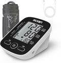Scian Blood Pressure Monitor Upper Arm for Home Use, Automatic Blood Pressure Arm Cuff with Large Cuff 8.7"-16.5", Large LCD Display, 2 User 180 Memory, USB Cable (Black)