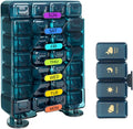 Weekly Pill Organizer 7 Day 4 Times a Day， Large Pill Box Organizer with Drawer Designed， Daily Pill Organizer to Hold Medicine, Medication, Vitamins and Fish Oils (Blue)