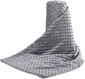 Acdyion Weighted Blanket Cover 48x72, Grey Minky Dot & Fleece Removable Duvet Cover with 12 Ties, Washable Fabric for 48x72 Weighted Blankets, Soft Minky and Cozy Fleece Dual-Sided Cover