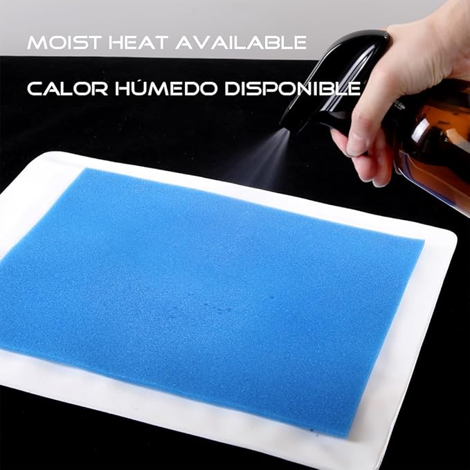 Boncare® Stay-On Small Vinyl Electric Heating Pad for Neck and Shoulders and Back Without Auto-Off, Low & High Heat Levels, Waterproof Hot Heat Pad with Washable Cover (12"x15", 3-Pack)