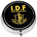 IDF Israel Defense Forces Round Pill Box Streamline Daily Medication Routine