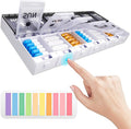 Push Button Weekly Pill Organizer 2 Times a Day, Medicine Pill Organizer with Label, Pill Box Case 7 Day AM PM, Pill Container for Vitamins, Fish Oil, Supplements Medication (Black & White)