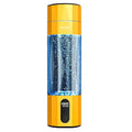 Upgrade Hydrogen Water Bottle, Up to 6400PPB Hydrogen Water Generator -SPE PEM Tech, 7OZ Food-Grade PC Hydro Water Machine, Health Care Gifts for Husband, Wife, Family, Friends, Travel (Yellow)