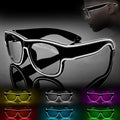 Ainiv Wireless Light Up Glasses 3 Modes LED Luminous Glasses Glow in the Dark for Parties, DJ, EDM, Halloween, Christmas