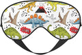 Cool Doodle Dinosaurs Sleep Mask Eye Mask with Adjustable Strap Eye Sleep Shade Cover Blocks Light for Women Men Airplane Travel Nap