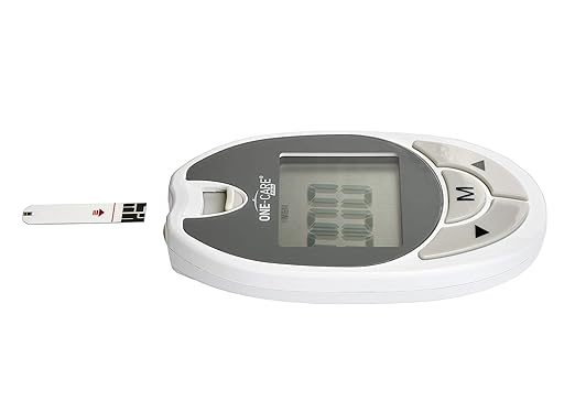 ONE-CARE PRO Glucose Meter, Blood Glucose Monitor for Diabetes Testing, Blood Sugar Monitor Device, Digital Glucometer for Home and Professional Use, Blood Sugar Testing Monitor