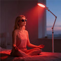 Light Therapy Lamp, 2-in-1 Sunlight & Red Light Therapy Lamp, UV-Free Sun Lamp,Adjustable Brightness & Color Temperature for Reading and Relaxation in Bedroom. (Classic White)