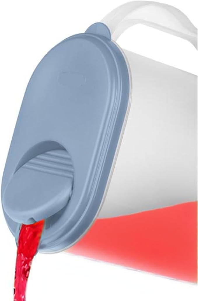 1 Gallon Water Pitcher with Lid & Pivot Top Spout -Slim Design Fits Fridge Door- Tea Pitcher 1 Gallon Plastic Pitcher with Lid 1 Gallon Pitcher with Lid Water Pitchers with Lids Plastic Water Pitcher