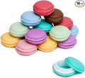 Juvale Macaron Pill Case - Macaron Jewelry Holder & Pill Box - Durable Mini Plastic Containers with Lids - 8 Colors, 1.7 in - Pack of 16
