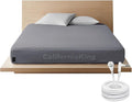 Grounding Sheets California King Grounding Fitted Sheet Deep Pocket 90% Cotton 10% Silver Fiber Grounded Sheets Earth Connected Bed Sheet (76"*84"*14",Grey) (California King)