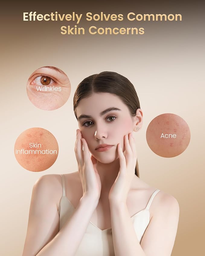 Red Light Therapy for Face LED Mask with 3 Light Modes, Portable Rechargeable Device, 850nm Infrared, Lightweight & Comfortable with Remote Control and Timer, Equipped with 280 LED Lights