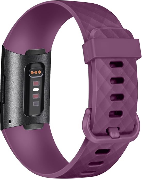 Vancle Bands for Fitbit Charge 4 Bands/Fitbit Charge 3 Bands Women Men[4 PACK], Classic Soft Replacement Sport Straps Wristbands for Fitbit Charge 4 / Charge 3 Fitness & Health Tracker