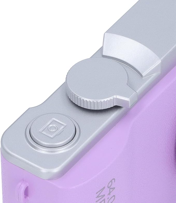 48MP Digital Vlogging Camera, HD 1080P, 16X Zoom Anti-Shake, Beauty Filter, 2.4" Screen Compact Selfie Camera for Boys, Girls, Kids, Teens (Purple)