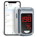 Bluetooth Pulse Oximeter Fingertip-HOLFENRY Oximeter Blood Oxygen Saturation Monitor spo2 Pulse Oximeter Finger, For Heart Rate Sat% Oxygen Saturation PI