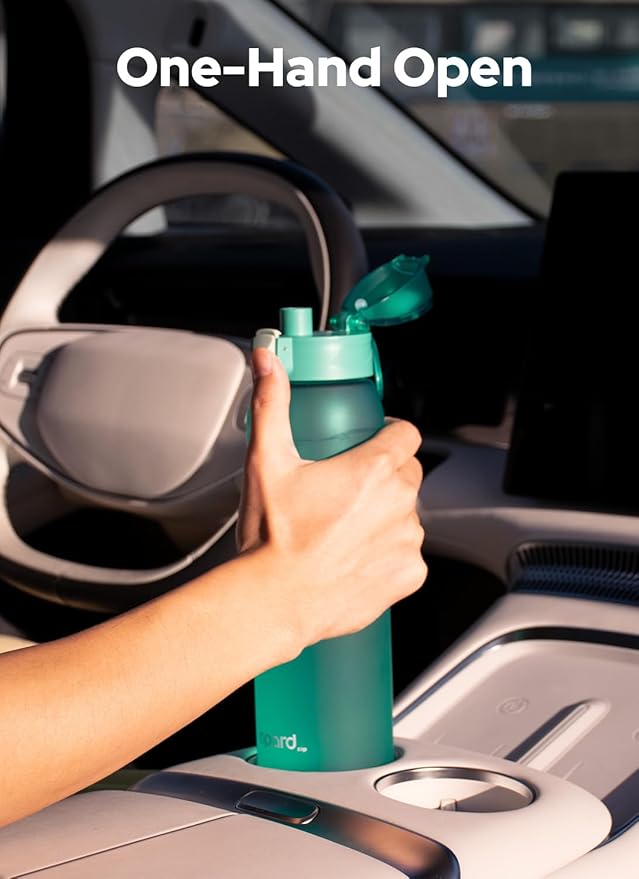 Opard 30oz/32oz Sports Water Bottle with Leak Proof Flip Top Lid BPA Free Tritan Reusable Plastic for Gym and Outdoor, Travel Water Bottle