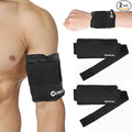 2 Pack Gel Ice Pack Wrap with Velcro Strap, Ice Pack for Injuries Reusable, Hot Cold Therapy Wrap, Elbow Ice Bag Wrap, Flexible Soft for Arm, Wrist, Hand, Foot, Ankle