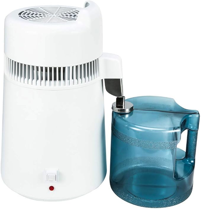 900W 110V 6Liter 1.5Gallon Home Countertop Pure Water Distiller Water Purifier with BPA-Free Container and US Plug