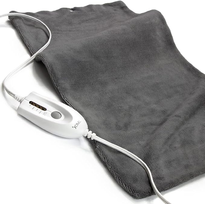 Mabis DMI Dry and Moist Heat Electric Heating Pad for Back Pain Relief, FSA and HSA Eligible, Muscle Aches, Arthritis and Sore Joints with 9ft Cord, FSA HSA Eligible, Large 24.5 x 11"