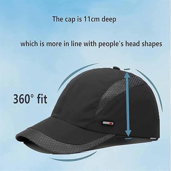AMUCK EMF Protection Cap,5G WiFi Anti Radiation Protection Baseball Cap Effective 99.99% Shielding Breathable Hat (Color : Gray, Size : One Size)