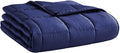 L'AGRATY Weighted Blanket - 48"x72" 15lbs Cooling Breathable Heavy Blanket Microfiber Material with Glass Beads for Adult All-Season Summer Fall Winter Soft Thick Comfort