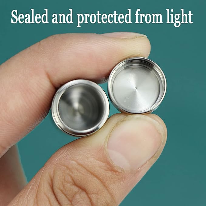 Waterproof Pill Case Necklace, Titanium Keychain Pill Container, Discreet Pill Bottle Holder, Compact Pill Organizer for Purse Travel Daily Outdoor Camping First Aids