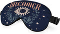 Dreamer Silk Sleep Mask with Adjustable Strap for Travel, Nap, Shift Work, Office - Dark Blue
