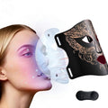 Red Light Therapy Mask for Face,Infrared Led Red Light Face Mask With Red Blue Amber，4 Wavelengths & 4 LED light Modes,1.5H Battery Life，Cordless Remote Modes,Brightness,Timing