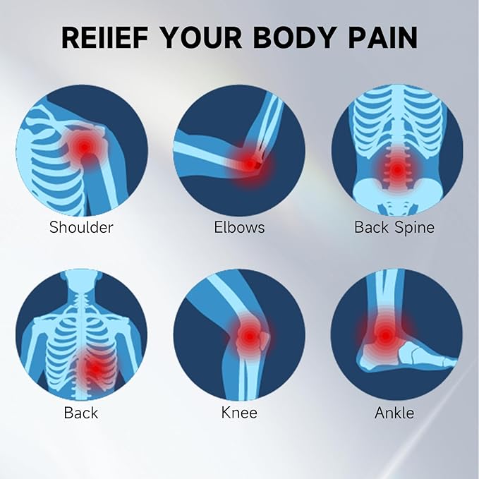 Red Light Therapy for Body, Infrared Light for Joint, Muscle Pain ReIief with LED Display Timer Control Red Light 14 * 650nm + 3 * 808nm