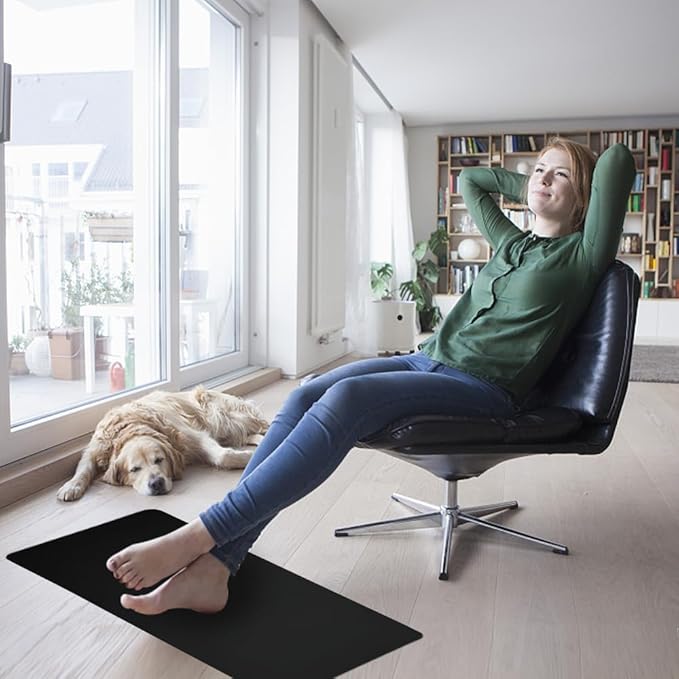 11.8"x27.6" Grounding Mat for feet, Ground to Earth Technology, Grounding Pad for Sleep Improvement & Pain Relief, Earth Connection