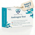 3-in-1 Androgen Test – at-Home Sample Collection Kit | Measure Total T, Free (Active) T & SHBG for Wellness Tracking | CLIA Lab Tested | Painless Collection