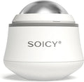 Cooling Face Roller Metal Ice Roller for Home Use 360 Degree Rotate Frozen Face Ice Roller for Eye Steel Ball Massager Skin Clam Roller Travel Beauty Tool-White