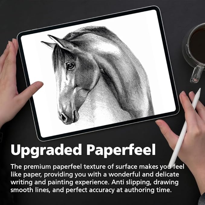[1+1 Pack] For Samsung Galaxy Tab S11 11 inch, Paperfeel Screen Protector 1pc + Anti Glare Protector 1pc, Matte Anti Glare Anti Fingerprint Film with Blue Light Cut Filter, Compatible with S Pen
