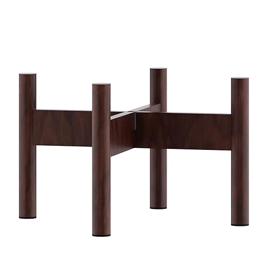 iSpring Wooden Stand for DGF2 Gravity-Fed Stainless Steel Countertop Water Filter System, Dark Wood