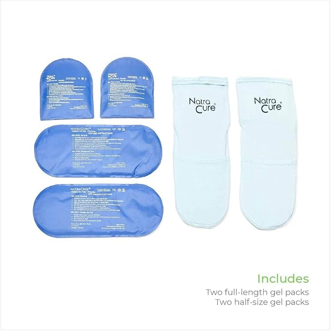 NatraCure Cold Therapy Socks and Mitts Bundle - Size: S/M