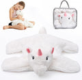 L'AGRATY Weighted Lap Pad for Kids 7 lbs, Sensory Needs Weighted Stuffed Animals Lap Blanket Soft Plush Hugging Sensory for Kids Teen Adults Removable Washable Cover