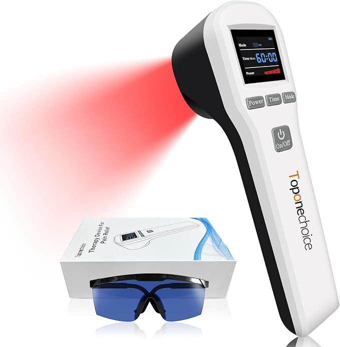Near Infrared Red Light Therapy for Body Pain Relief, 16x650nm+2x860nm+2x940nm,Handheld Red Light Therapy Device for Human Shoulder Neck Knee Feet Back Leg,Pets Dog Cat Horse Equine Home